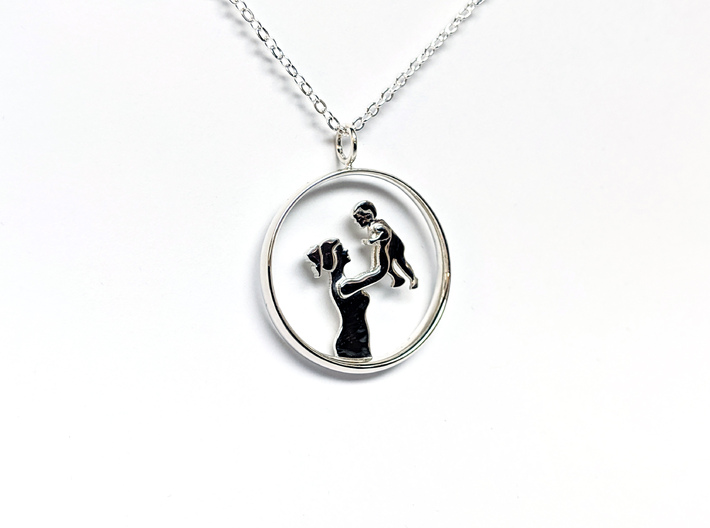 Mother &amp; Son Pendant 1 -Motherhood Collection 3d printed