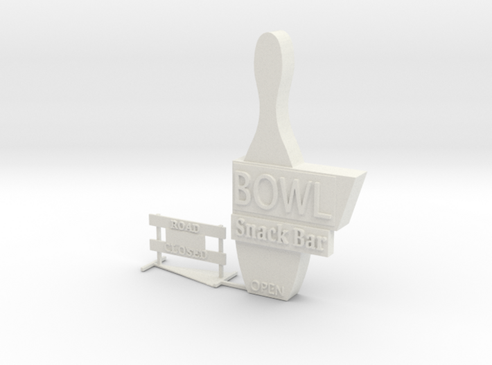 S Scale Signs 2 3d printed This is a render not a picture