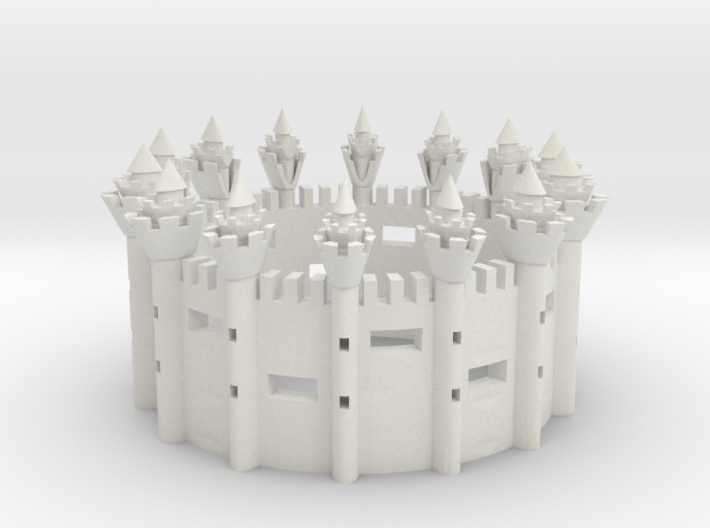 CASTLE RING 3d printed