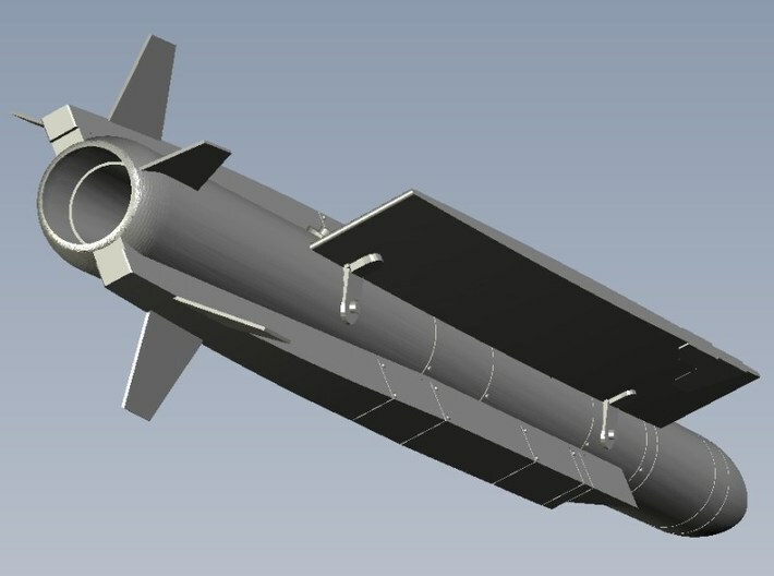 1/72 scale MBDA Aerospatiale ASMP-A missiles x 3 3d printed 
