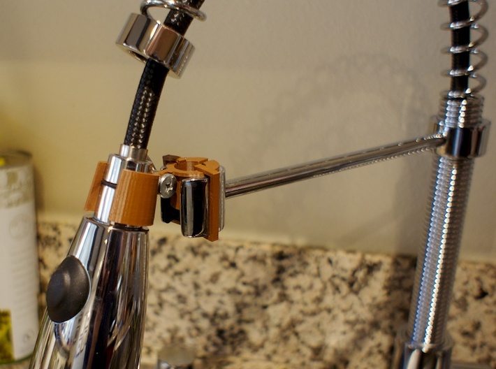 Adjustable Kräus Faucet Mount 3d printed