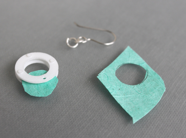 Paper Earrings - Customizable   3d printed 