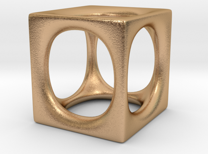 Void Cube Pendant 3d printed