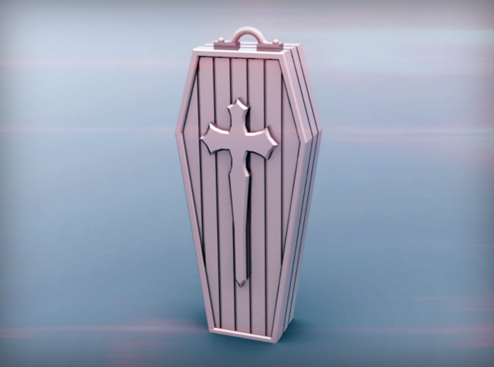 Coffin pendant 3d printed