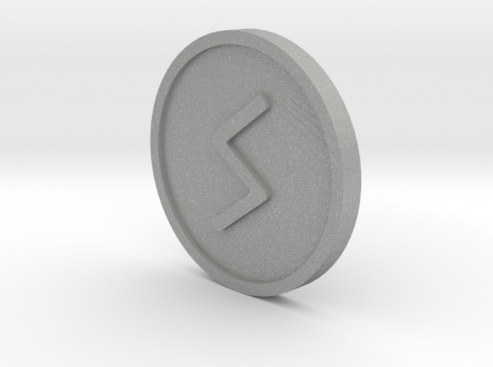 Sowilo Coin (Elder Futhark) 3d printed
