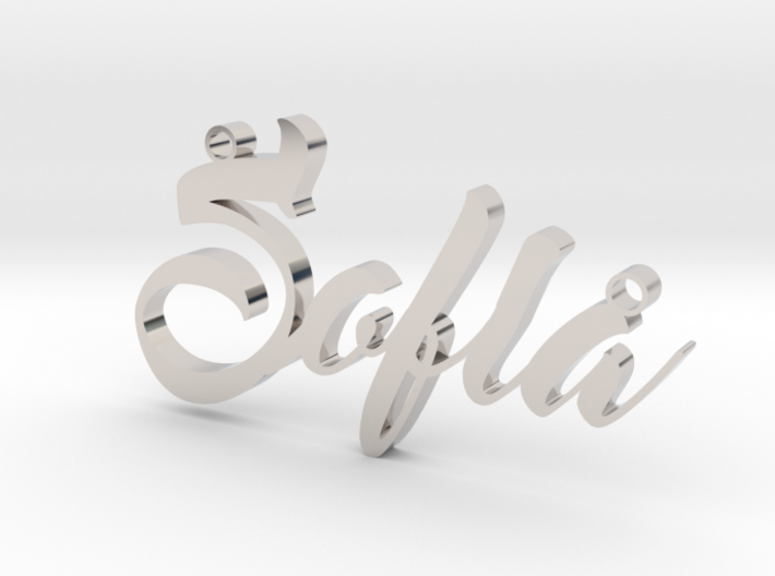 Custom Necklace Sofia 3d printed
