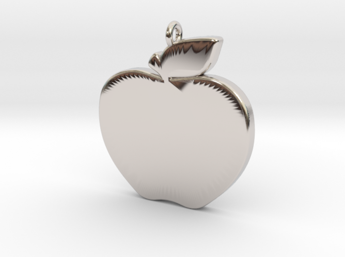 Apple-Pendant-Stl-3D-Printed-Model 3d printed