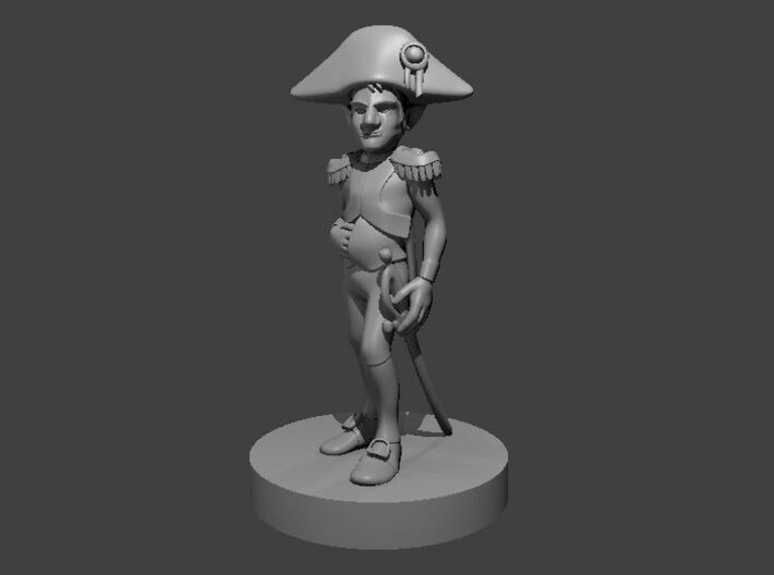Gnome Male Napoleonic Paladin 3d printed 