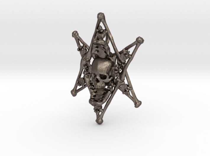Human Skull Jewelry Pendant Necklace, Thelema Bone 3d printed