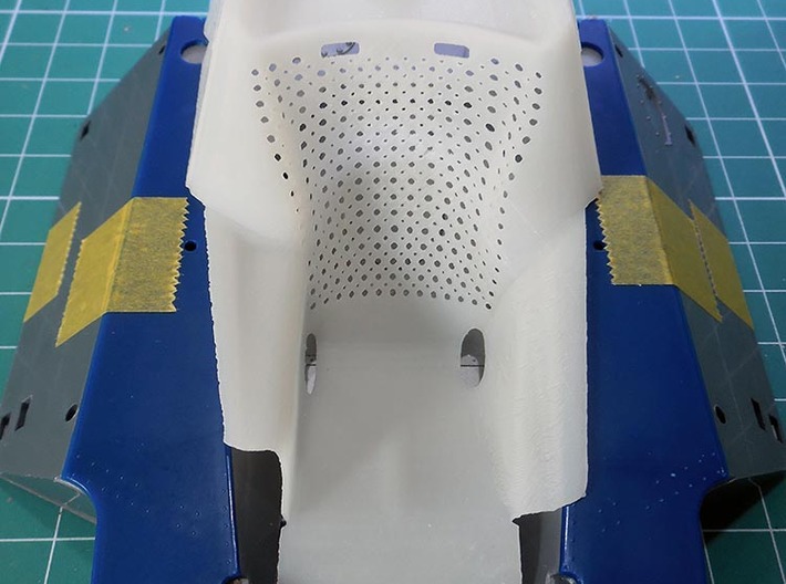 1/12 Tyrrell P34 holed seat 3d printed 