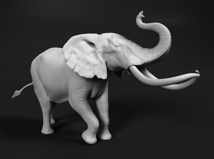 African Bush Elephant 1:40 Aggressive Male 3d printed 