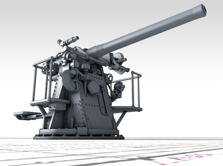 1/48 RN 4"/45 (10.2 cm) QF MKV MKIII x1 3d printed 3d render showing product detail