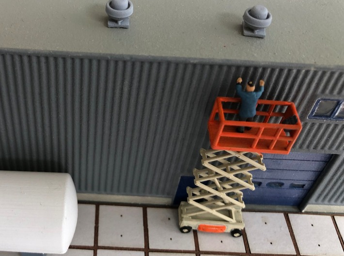 N Scale Scissor Lift 1+2 3d printed Figure not included