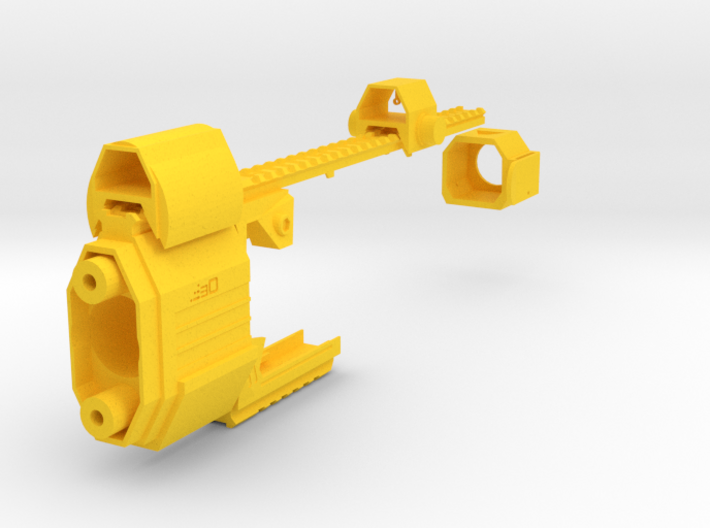 Laser Pulse Submachine Blaster Kit for Nerf Stryfe 3d printed 