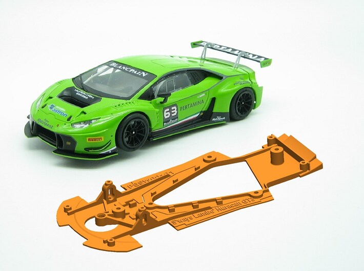 PSSW00101 Chassis for Sideways Lambo Huracan GT3 3d printed