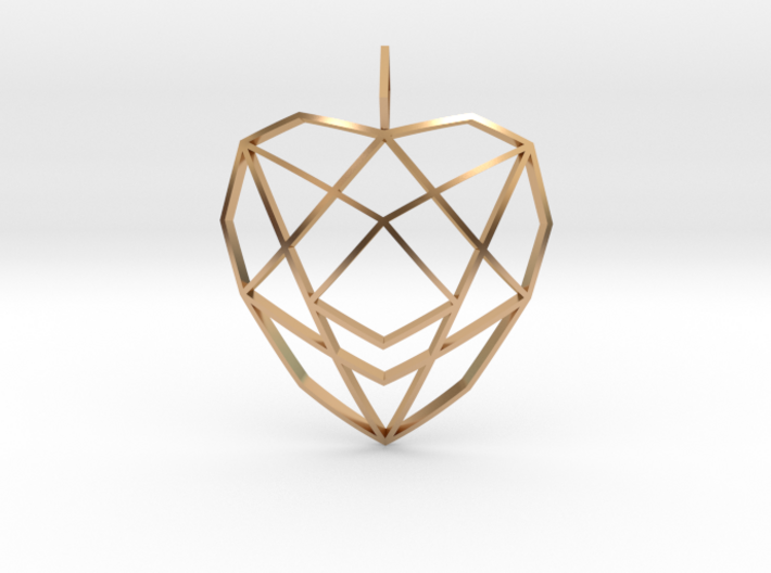 Crystalline Heart Matrix (Curved) 3d printed