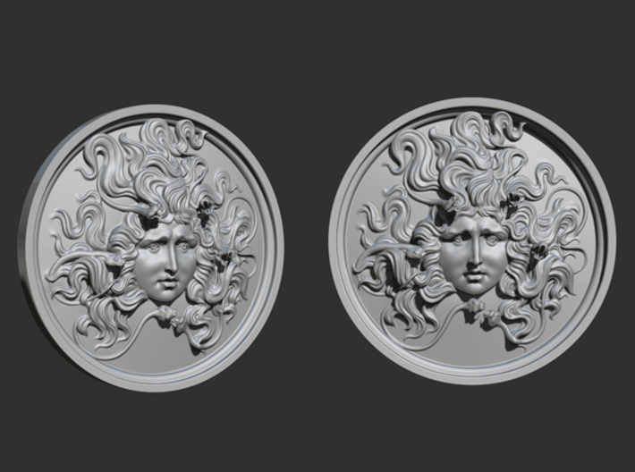 Medusa medal 3d printed