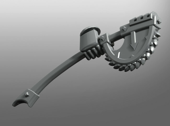 Corrupted Chain-axe (right hand) 3d printed