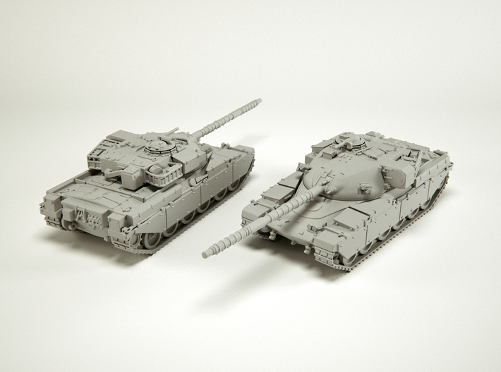 Main Battle Tank Chieftain MK6 Scale: 1:100 3d printed