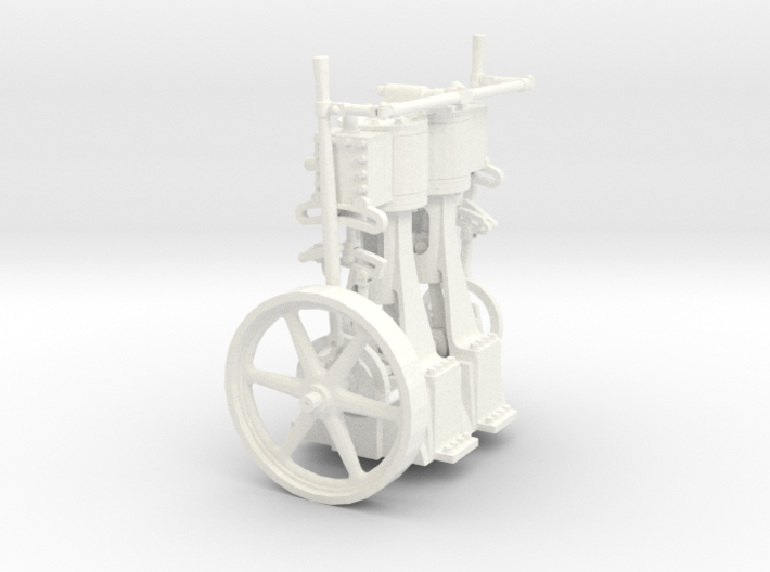 Two Cylinder Vertical Engine 1/22 3d printed