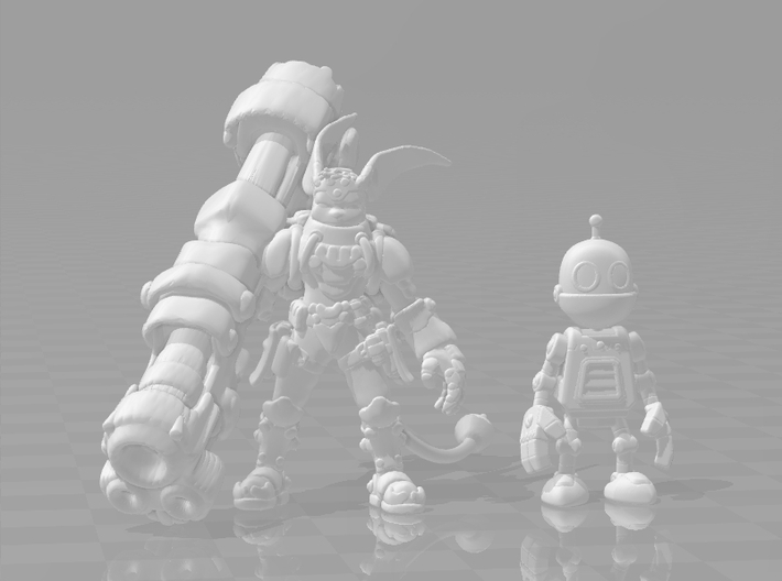 Clank 1/60 miniature for games and rpg 3d printed 