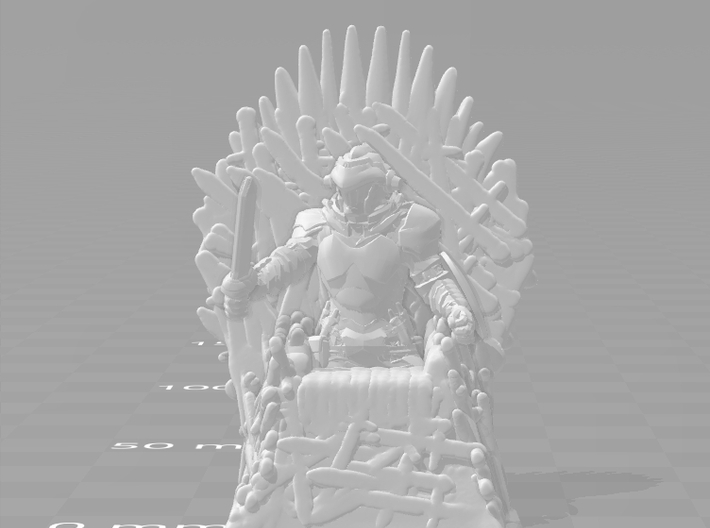 Game Of Thrones Iron Throne 1/60 miniature games 3d printed 