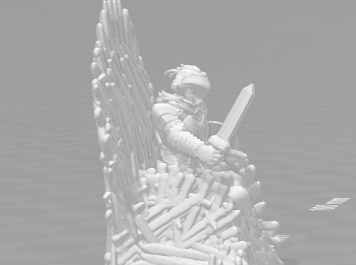 Game Of Thrones Iron Throne 1/60 miniature games 3d printed 