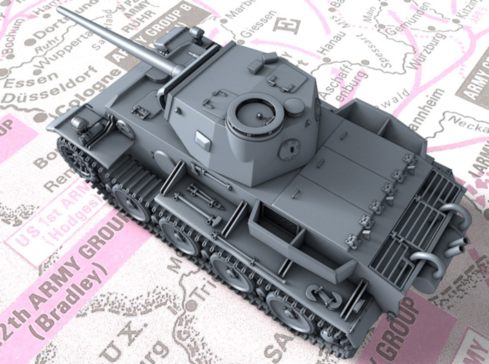 1/160 (N) Pz.Kpfw VI VK36.01 (H) Gerät 725 Tank 3d printed 3d render showing product detail