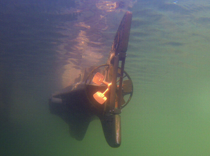 Nautilus Propeller 3d printed 85mm Version in the water