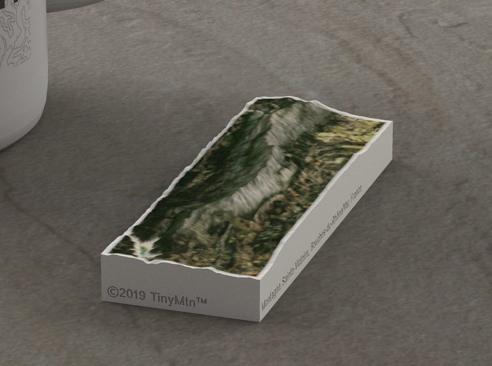 Mont Sainte-Victoire, France, 1:150000 3d printed 