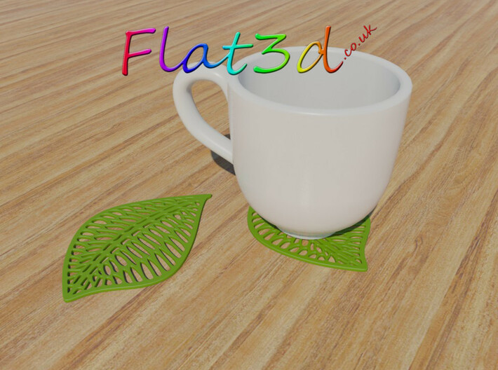 Leaf Drink Coaster 3d printed Leaf Shaped Drink Mat