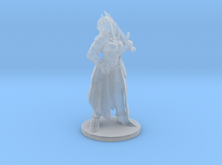 Zelda with sword 1/60 miniature for fantasy games 3d printed