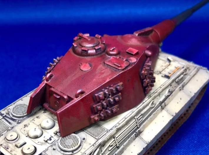 E-75 Ausf D. Turret 3d printed Finished Product on Target kit