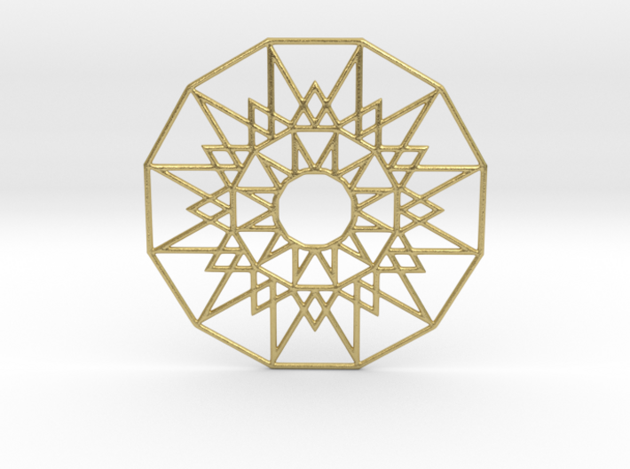 Sun Medallion 3d printed