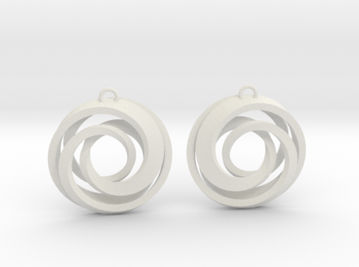 Geometrical earrings no.22 3d printed