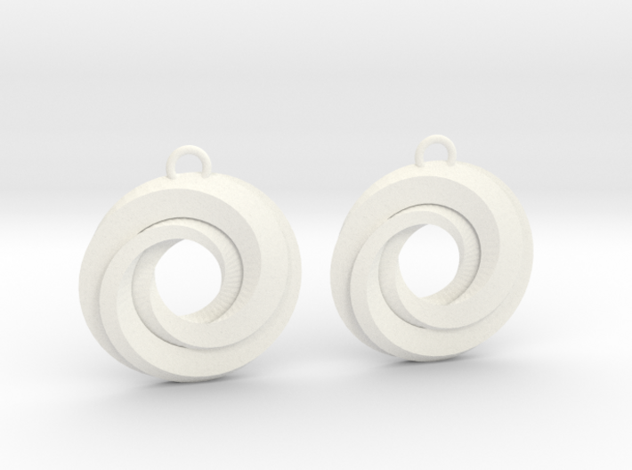 Geometrical earrings no.21 3d printed