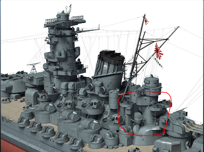 1/144 IJN Yamato After Tower Structure Part 2 3d printed 