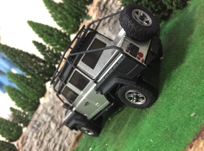 Orlandoo D110 Roof rack and half cage - Pickup ver 3d printed 