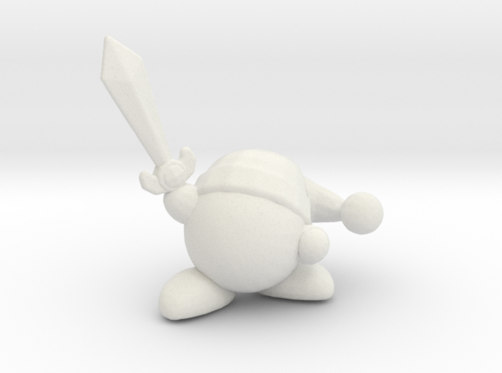 Kirby with Sword 1/60 miniature for games and rpg 3d printed 