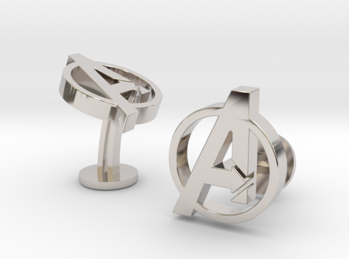 Avengers Cufflinks 3d printed