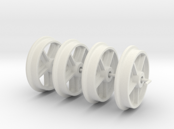 RSQW1 Rhosydd Slate Quarry 5 Spoke Wheels (SM32) 3d printed
