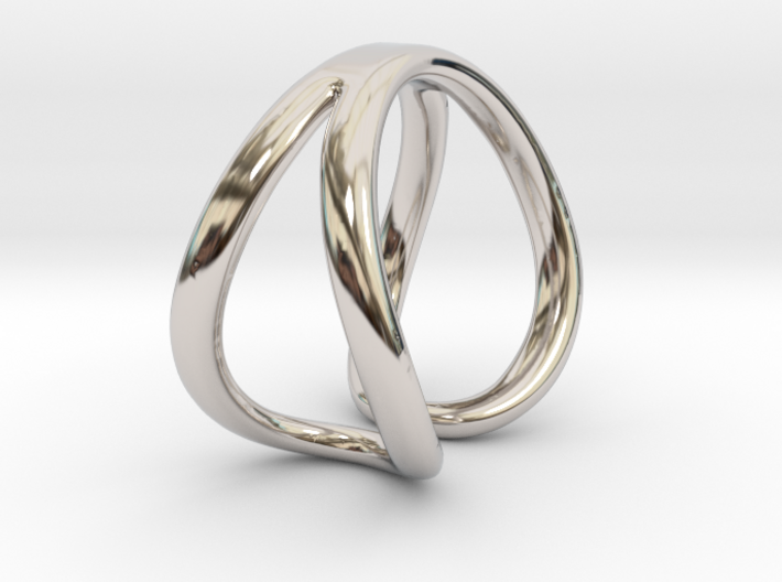 Infinity open ring 3d printed