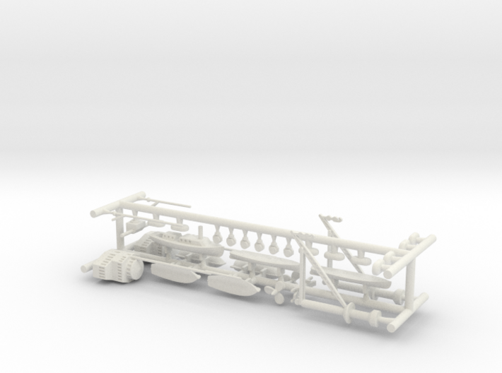 1/350 1919 US Small Battleship Design A7 Fittings 3d printed 