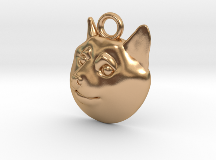 Doge Pendant 3d printed