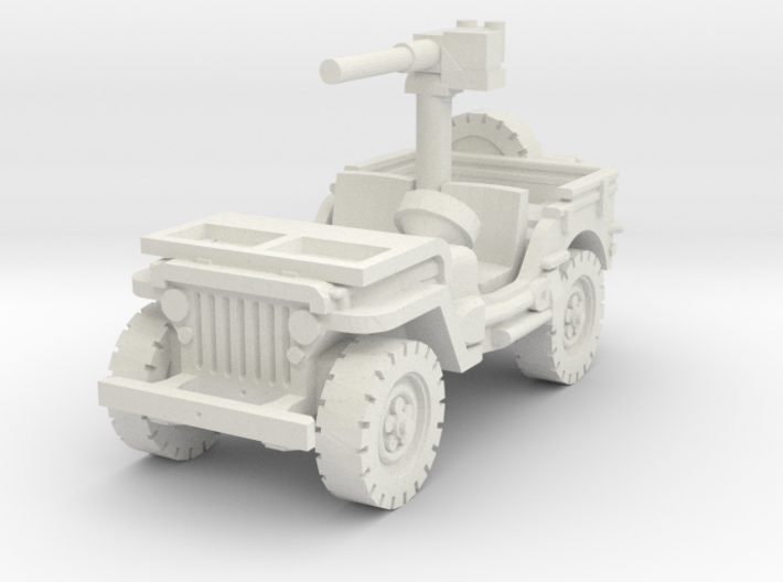 Jeep Willys 50 cal (window down) 1/100 3d printed