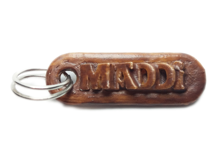 MADDI Personalized keychain embossed letters 3d printed