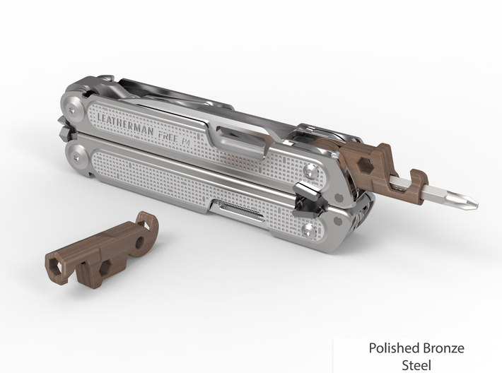 4mm Bit Holder Mod for Leatherman FREE P4 & P2 (SLMR86RJT) by ZapWizard