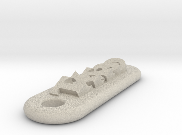TXARO Personalized keychain embossed letters 3d printed