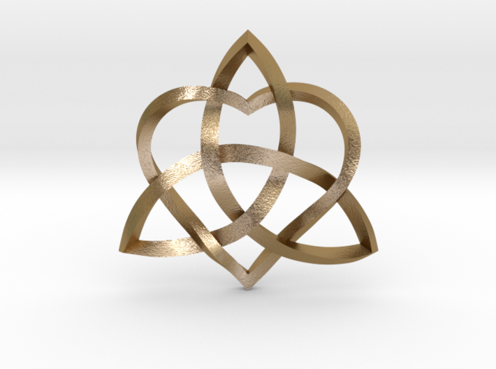 Infinity Love pendant-Twisted 1.5" 3d printed 