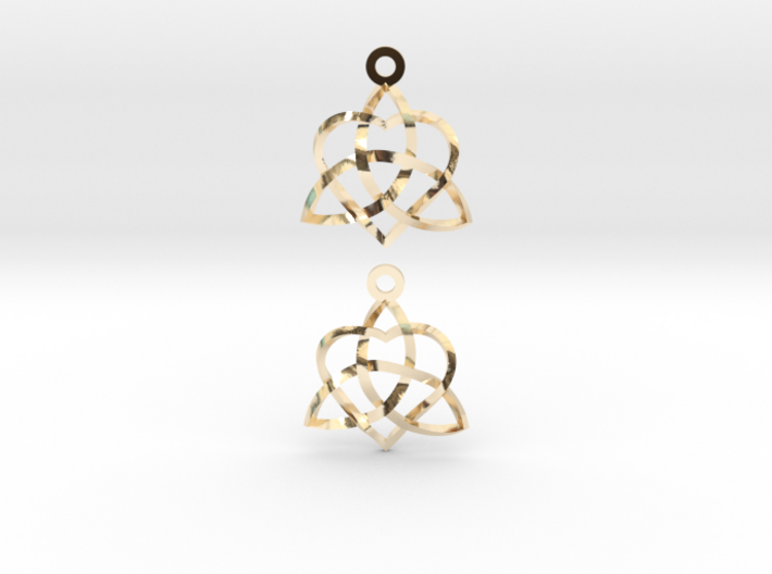 Infinity Love Earrings-Twisted 3d printed